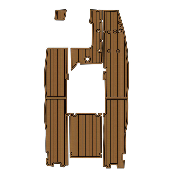 1988 Mastercraft Prostar Cockpit Mats EVA Foam Teak Boat Flooring Marine Decking - HJDECK