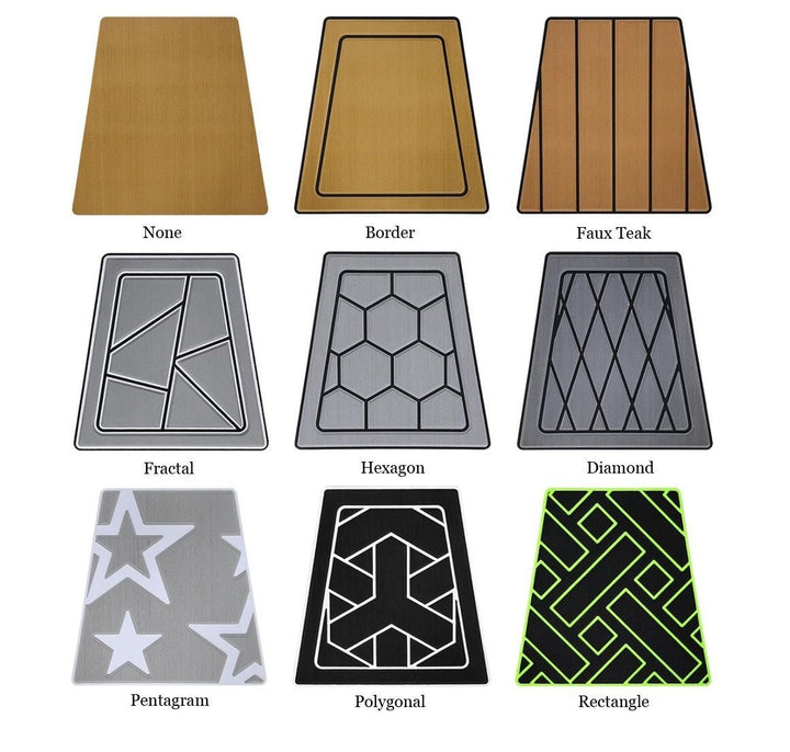 2006 - 2010 Mastercraft X30(Version 1) EVA Foam Faux Teak Boat Deck MatteMarine Flooring Marine Boat Decking Carpet Leaf Yacht Vehicle Pad - HJDECK