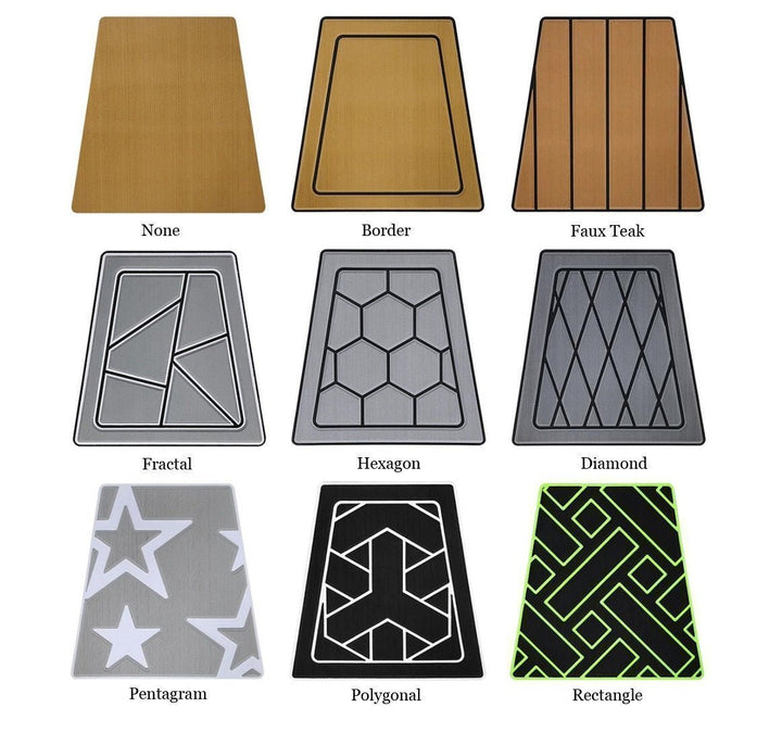 2013 Glastron 205 GT EVA Foam Faux Teak Boat Flooring Mats Marine Decking - HJDECK