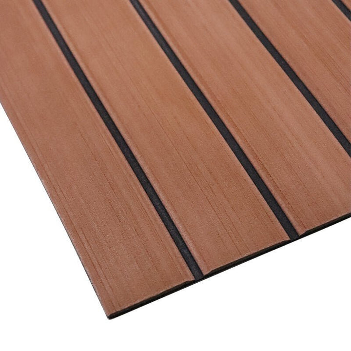 HJDECK Faux Teak Boat Flooring for Pontoon Boat 94.5"x35.4" - Canada Warehouse - HJDECK