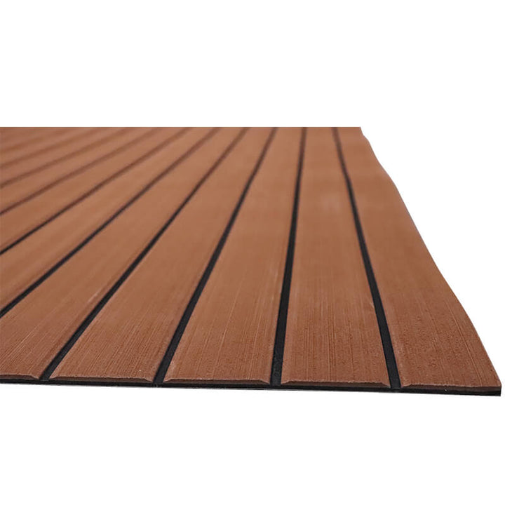 HJDECK Faux Teak Boat Flooring for Pontoon Boat 94.5"x35.4" - Canada Warehouse - HJDECK