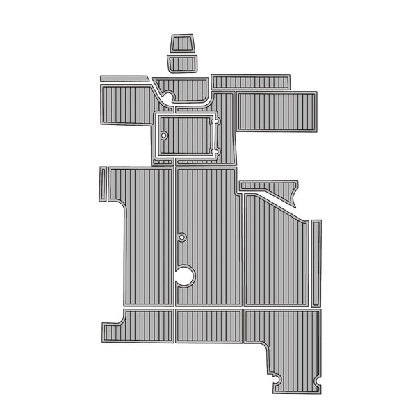 1991 WELLCRAFT ST EVA Foam Faux Teak Boat Deck MatteMarine Flooring Marine Boat Decking Carpet Leaf Yacht Vehicle Pad - HJDECK