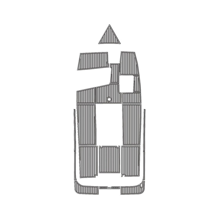 1998 MALIBU RESPONSE EVA Foam Faux Teak Boat Deck MatteMarine Flooring Marine Boat Decking Carpet Leaf Yacht Vehicle Pad - HJDECK