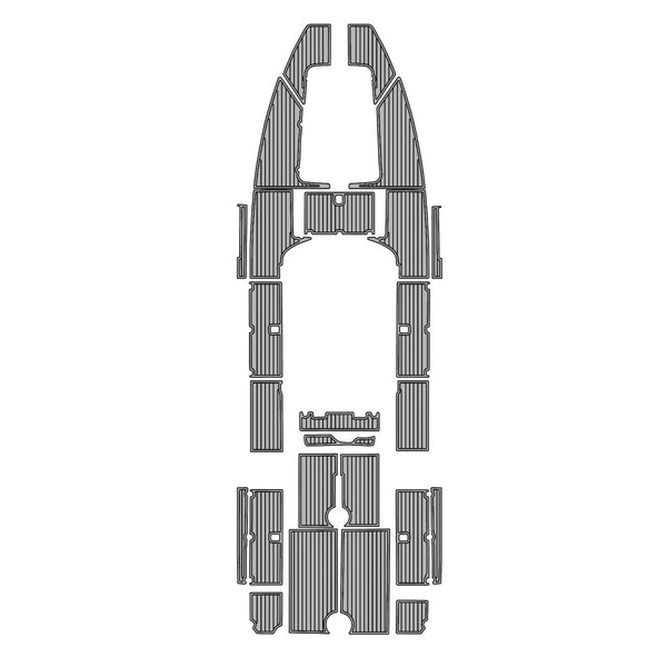 2006 Wellcraft CCF EVA Foam Faux Teak Boat Deck MatteMarine Flooring Marine Boat Decking Carpet Leaf Yacht Vehicle Pad - HJDECK