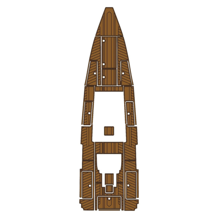 2012 Blackwater 36' EVA Foam Faux Teak Boat Deck MatteMarine Flooring Marine Boat Decking Carpet Leaf Yacht Vehicle Pad - HJDECK