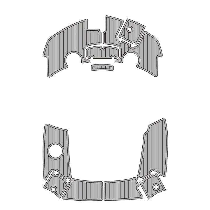2012 TAHOE 195 DECK EVA Foam Faux Teak Boat Deck MatteMarine Flooring Marine Boat Decking Carpet Leaf Yacht Vehicle Pad - HJDECK