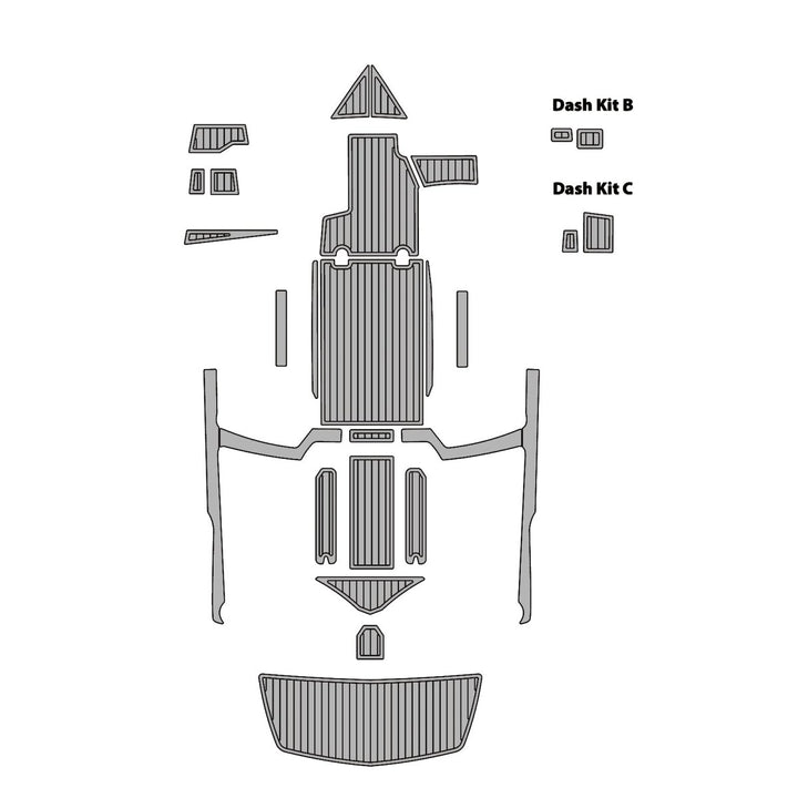 2019 Tige R23 EVA Foam Faux Teak Boat Deck MatteMarine Flooring Marine Boat Decking Carpet Leaf Yacht Vehicle Pad - HJDECK