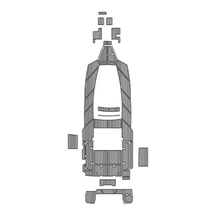 2021 Blackfin 332CC EVA Foam Faux Teak Boat Deck MatteMarine Flooring Marine Boat Decking Carpet Leaf Yacht Vehicle Pad - HJDECK