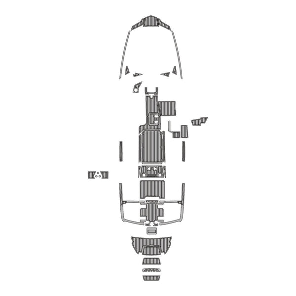 2021 MALIBU M220 EVA Foam Faux Teak Boat Deck MatteMarine Flooring Marine Boat Decking Carpet Leaf Yacht Vehicle Pad - HJDECK