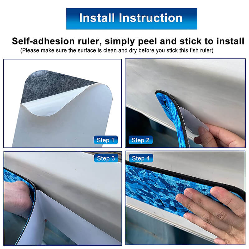 Fish Ruler for Boat EVA Foam,Fish Measuring Ruler with Self